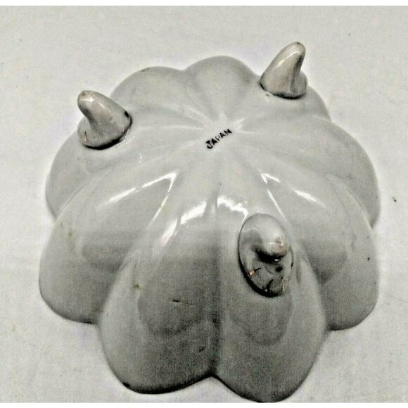 Hand Painted Japanese Three Footed Candy Bowl Floral with Gold Gilding - Picture 10 of 10